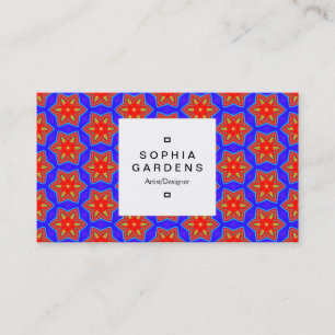 Square Label 03a - Geometric 160614 (05) Visitenkarte