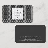 Square Label 03a - Honeycomb Cool Visitenkarte (Vorne/Hinten)