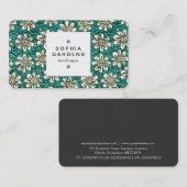 Square Label 03a - Muster 140617 - Farben 01 Visitenkarte (Vorne/Hinten)