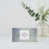 Square Label 03a - Wassertropfen auf Glas 01 Visitenkarte (Stehend Vorderseite)