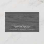 Square Label 04 - Dunkelgrau Visitenkarte (Rückseite)