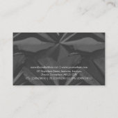 Square Label 04 - Dunkelgrau Visitenkarte (Rückseite)