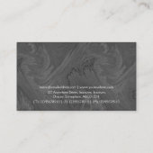 Square Label 04c - Dunkelgrau Visitenkarte (Rückseite)