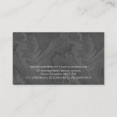 Square Label 04c - Dunkelgrün Visitenkarte (Rückseite)