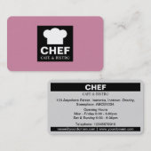 Square Label Café - Cashmere Rose Visitenkarte (Vorne/Hinten)