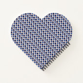 Square Layers Navy Blue Notizblock (Rückseite)