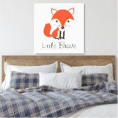 Square Leinwand - Little Brave (Insitu (Schlafzimmer))