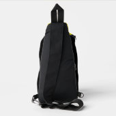 Square Line with Yellow Pattern Design - Crossbody Bag (Rückseite)