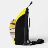 Square Line with Yellow Pattern Design - Crossbody Bag (Rechts)