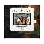 Square Lion and Lamb Weihnachtsschmuck mit Foto