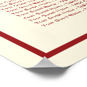 Square Logo Double Happiness Chinese Wedding Poster (Ecke)