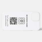 Square Logo QR Code Business Promo iphone case Hülle (Rückseite (Horizontal))