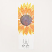 Square Logo Yoga Studio Sonnenblume Yogamatte (Vorderseite)