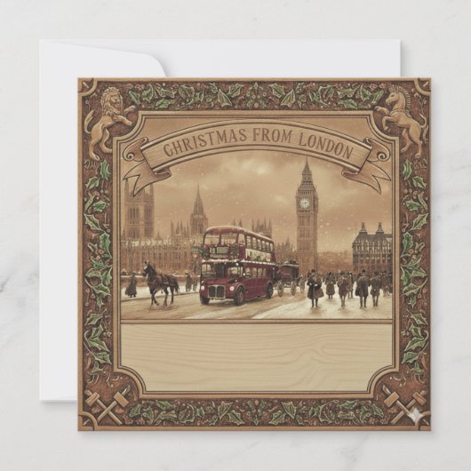 Square London Karte - Weihnachten (Vorderseite)