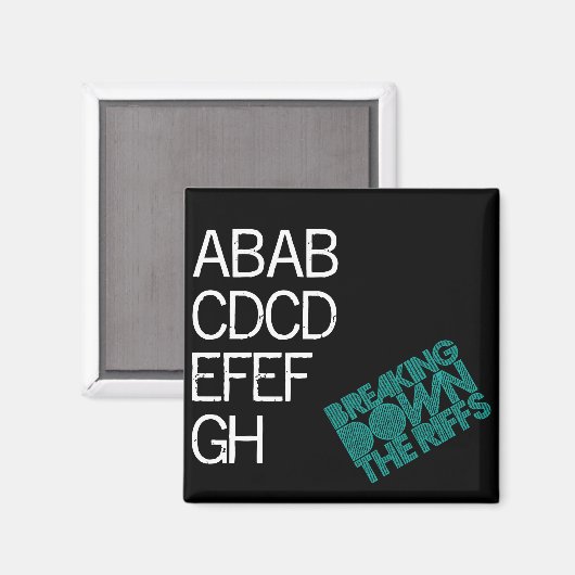 Square Magnet (Vorderseite/Rückseite)