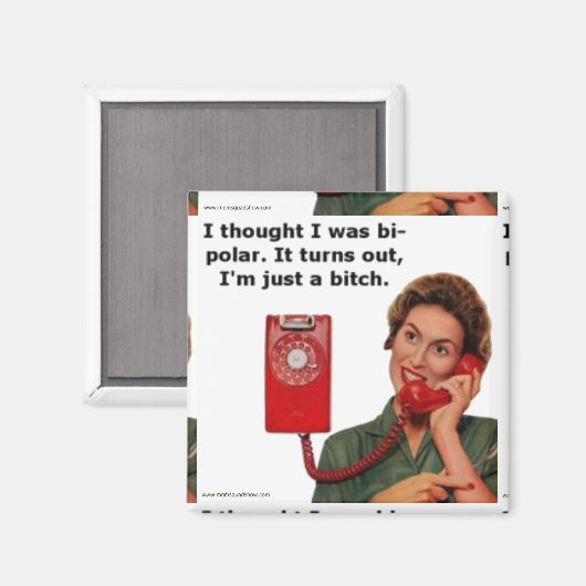 Square Magnet (Vorderseite/Rückseite)