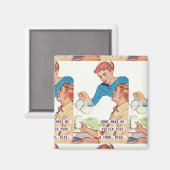 Square Magnet (Vorderseite/Rückseite)