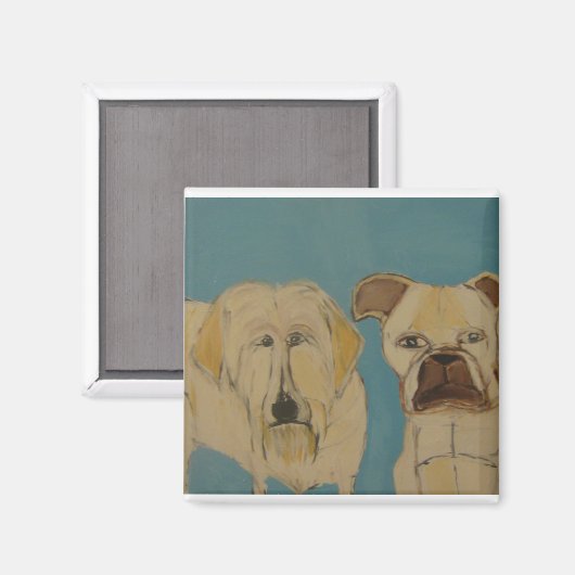 Square Magnet (Vorderseite/Rückseite)