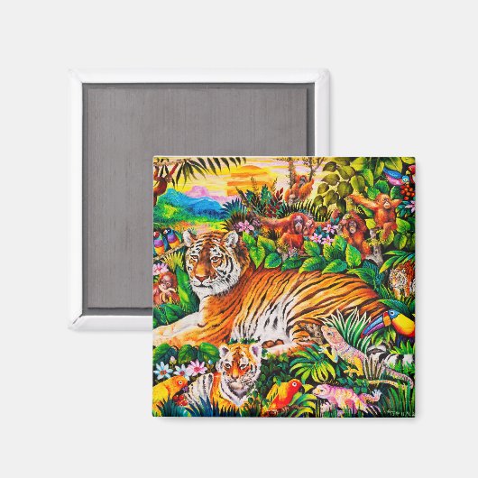 Square Magnet (Vorderseite/Rückseite)