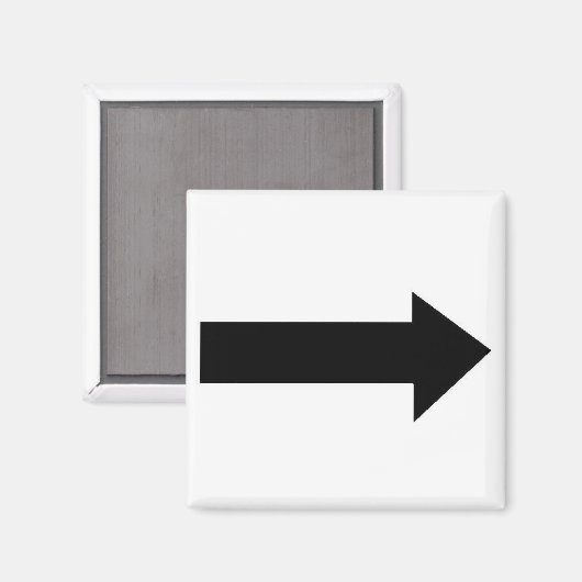 Square Magnet (Vorderseite/Rückseite)