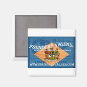 Square Magnet (Vorderseite/Rückseite)