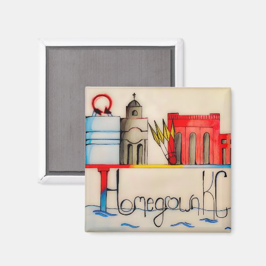 Square Magnet (Vorderseite/Rückseite)