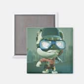 Square Magnet (Vorderseite/Rückseite)