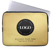 Square Magnet Gold und Black Business Logo