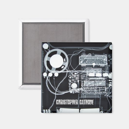 Square Magnet - Maßgeschneidert (Vorderseite/Rückseite)