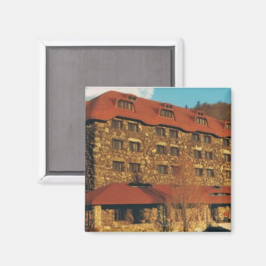 Square Magnet mit Grove Park Inn (Vorderseite/Rückseite)