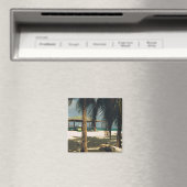 Square Magnet mit Inselszene (In Situ (Geschirrspüler))