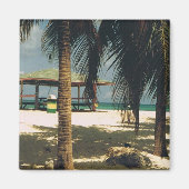 Square Magnet mit Inselszene (Vorne)