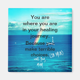 Square Magnet Regenbogen und Ozean aus der Mama