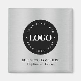 Square Magnet Silver Business-Logo speziell für di