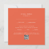 Square Mandarine Wedding QR Code UAWG (Vorderseite)