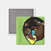 SQUARE MANDRILL MAGNET (Vorderseite/Rückseite)