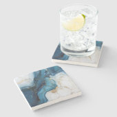 Square Marble Untersetzer (Seitenansicht)