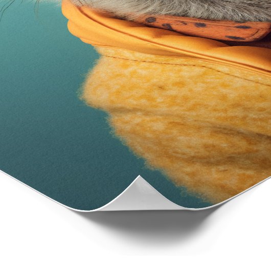 Square "Marvelous Meerkat" Poster (Ecke)