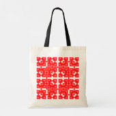 Square Mesh Tote Bag Tragetasche (Rückseite)