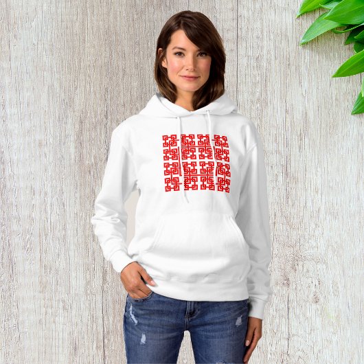 Square Mesh Womens Hoodie
