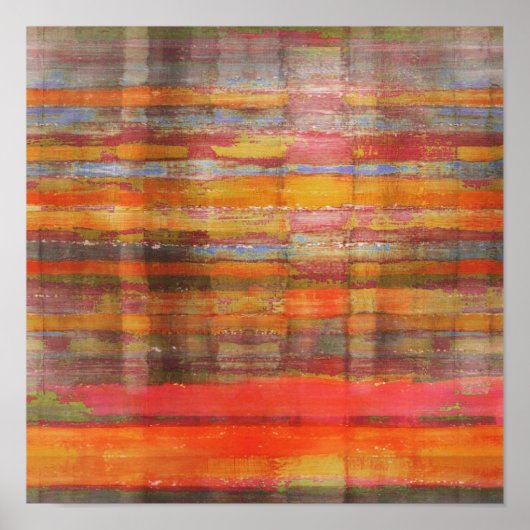 Square Modern Art Gobi Wüste Poster Print (Vorne)