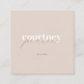 Square Modern professional business card Quadratische Visitenkarte (Vorderseite)