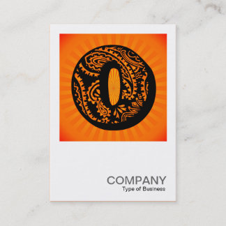 Square Monogram - Paisley Sunburst - O Visitenkarte