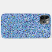 Square Mosaik Blau Töne Fliesenmuster Case-Mate iPhone Hülle (Rückseite (Horizontal))
