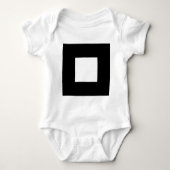 Square Motif Baby Strampler (Vorderseite)