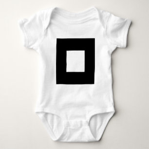 Square Motif Baby Strampler