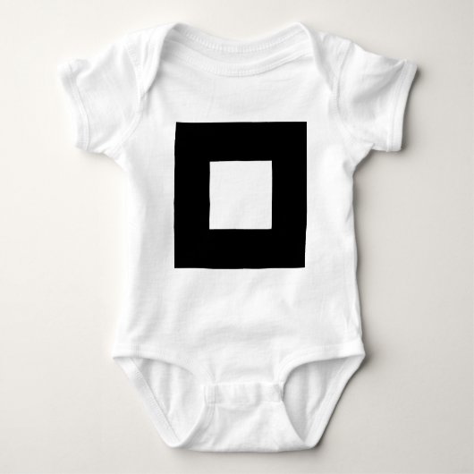 Square Motif Baby Strampler (Vorderseite)