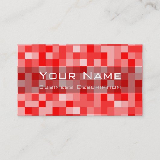 Square Muster Business Card Visitenkarte (Vorderseite)