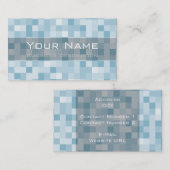 Square Muster Business Card Visitenkarte (Vorne/Hinten)