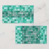 Square Muster Business Card Visitenkarte (Vorne/Hinten)
